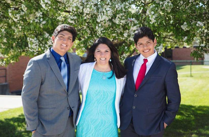 Anita Lopez with her two sons